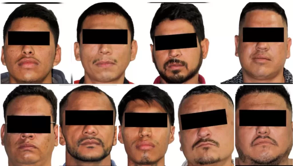 Tamaulipas detenidos 9 sujetos armas del ejercito