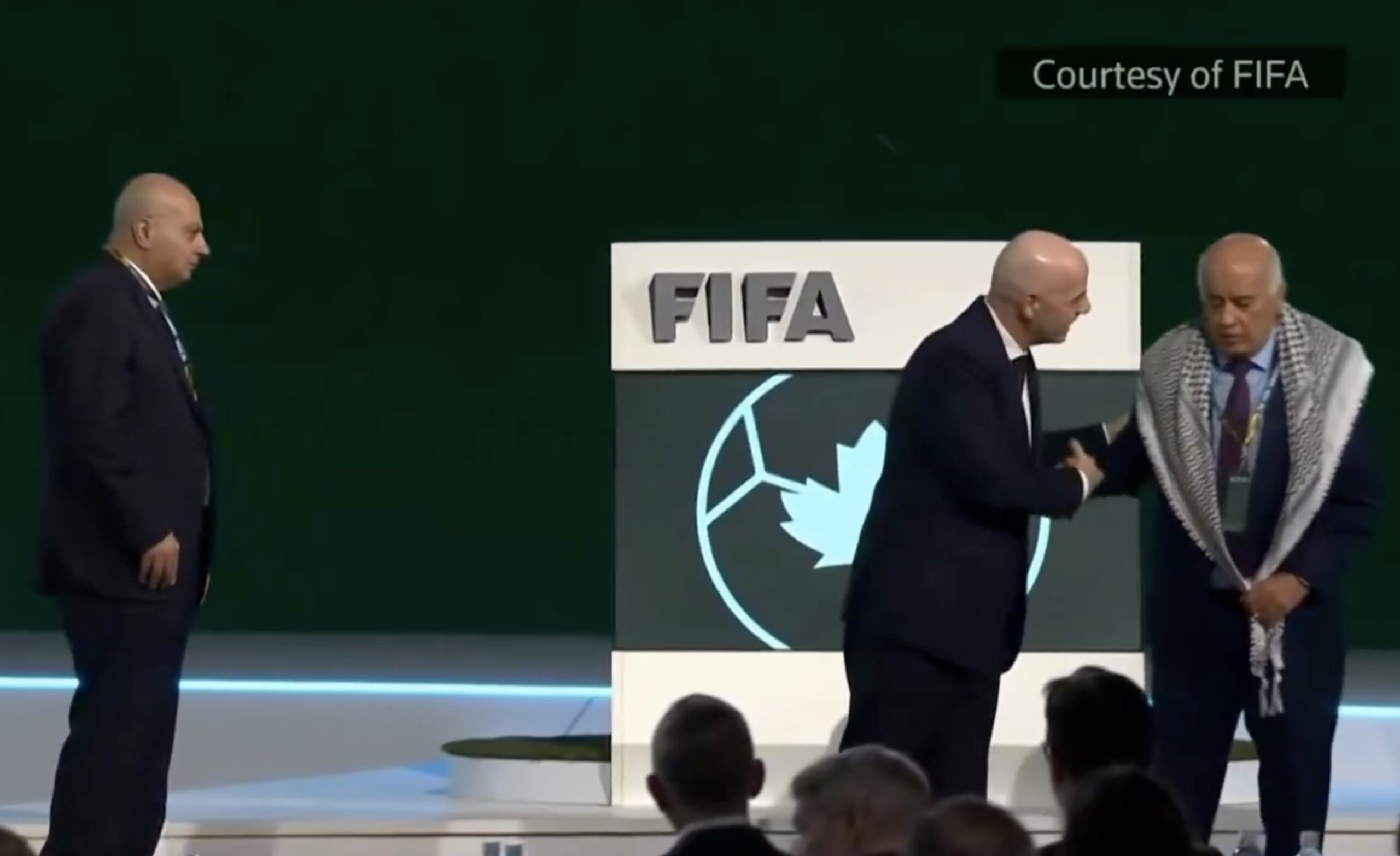 “incómodo momento” directivos de Palestina e Israel se niegan a saludarse en el Congreso de FIFA
