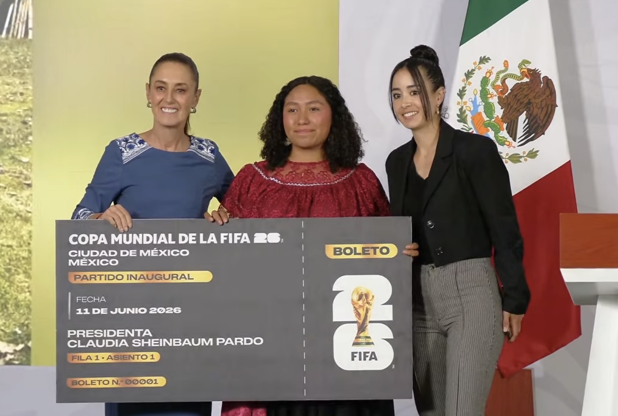 Sheinbaum entrega boletos para la inauguración del Mundial 2026