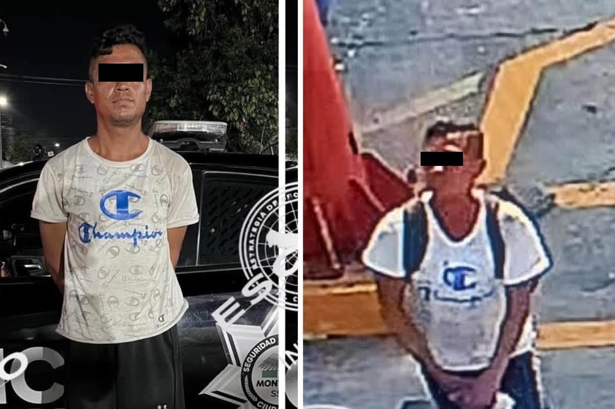 Detienen a hombre que empujo a adulto mayor al paso de un trailer en Monterrey