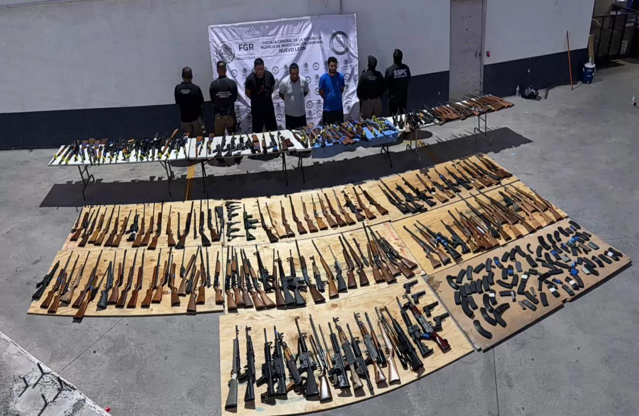 Decomisan 210 armas de alto poder en Nuevo León