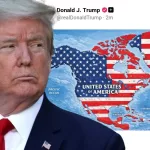 Trump plantea anexar a México en su mapa de Estados Unidos