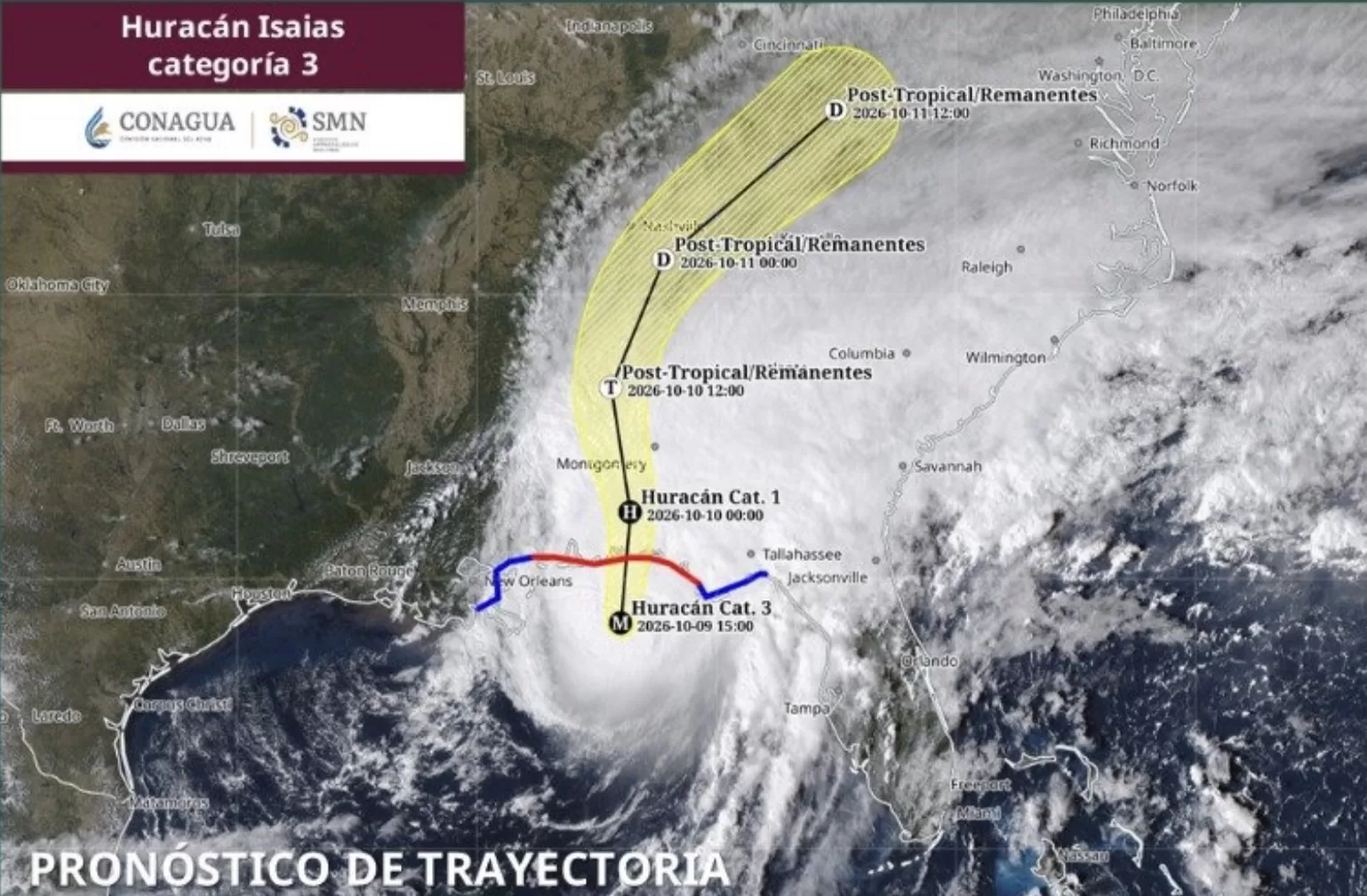 ¡Alerta en las costas! Cierran puertos por huracán “Isaías”