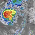 Huracán “Trudy” y frente frío azotan a 16 estados