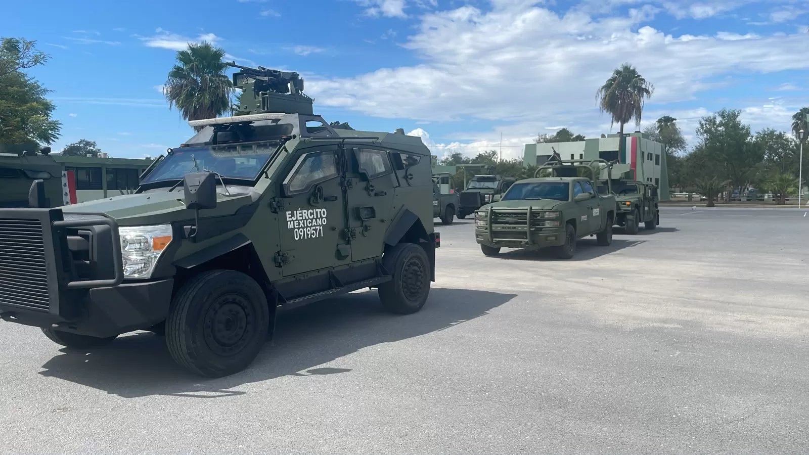 ¡Blindaje fronterizo! Despliegan 450 militares en Matamoros