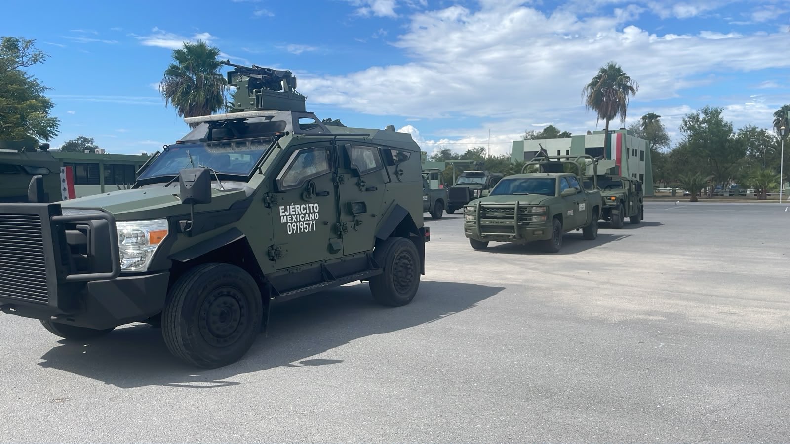 ¡Blindaje fronterizo! Despliegan 450 militares en Matamoros